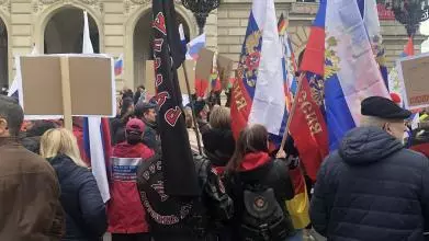 pro putin demo frankfurt