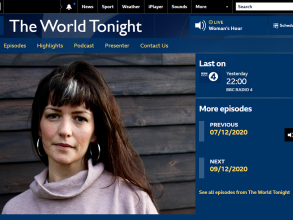 BBC | The World Tonight - Martha Newson_2020.12.08